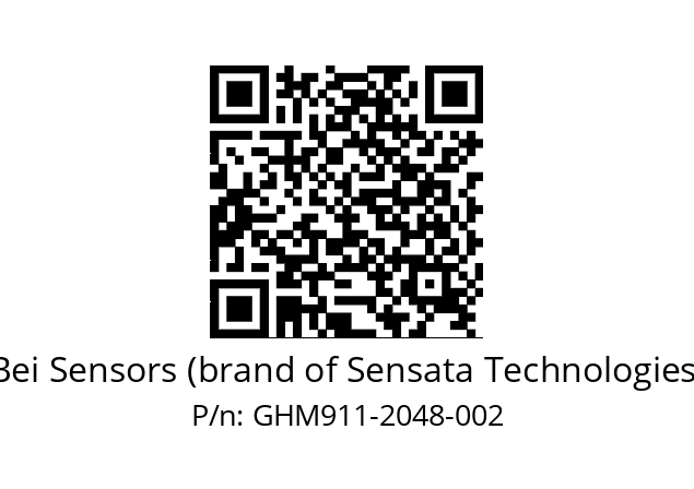  GHM9_11//5G59//02048//G6R//--07-- Bei Sensors (brand of Sensata Technologies) GHM911-2048-002