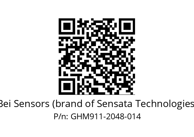  GHM9_11//5G59//02048//GBR//C007-- Bei Sensors (brand of Sensata Technologies) GHM911-2048-014