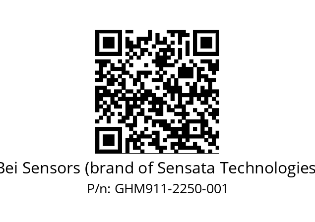  GHM9_11//5G57//02250//G3R020//--07-- Bei Sensors (brand of Sensata Technologies) GHM911-2250-001