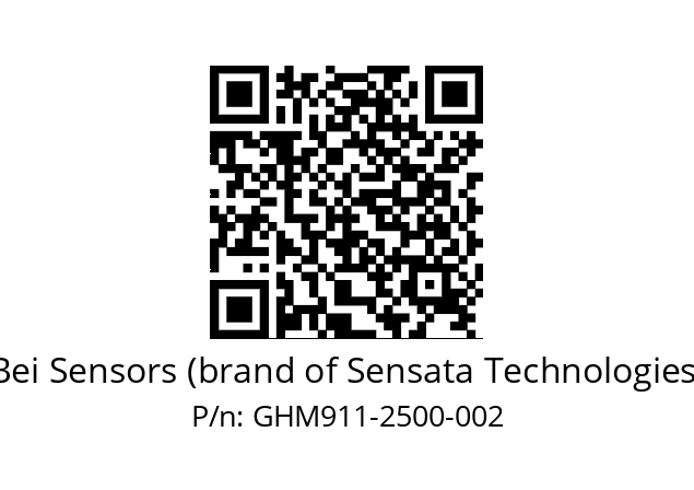  GHM9_11//2G27//02500//G6R//--07-- Bei Sensors (brand of Sensata Technologies) GHM911-2500-002