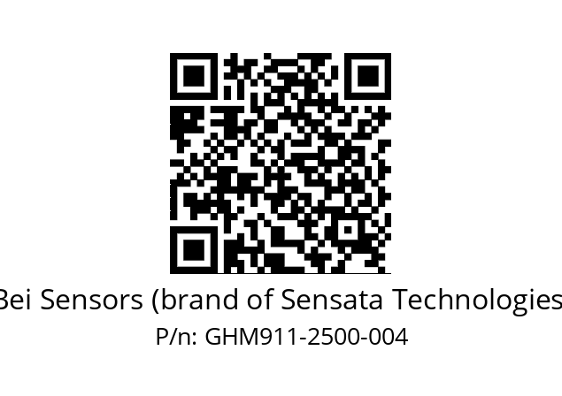  GHM9_11//5GT9//02500//G6R//--07-- Bei Sensors (brand of Sensata Technologies) GHM911-2500-004