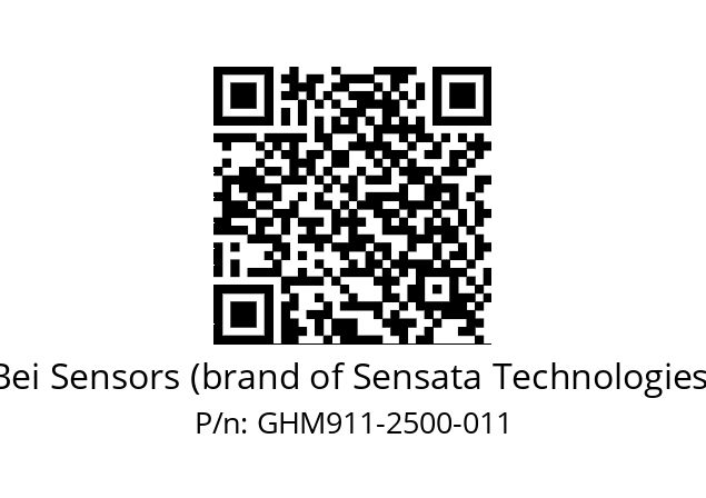  GHM9_11//5G29//02500//GBR//--07-- Bei Sensors (brand of Sensata Technologies) GHM911-2500-011