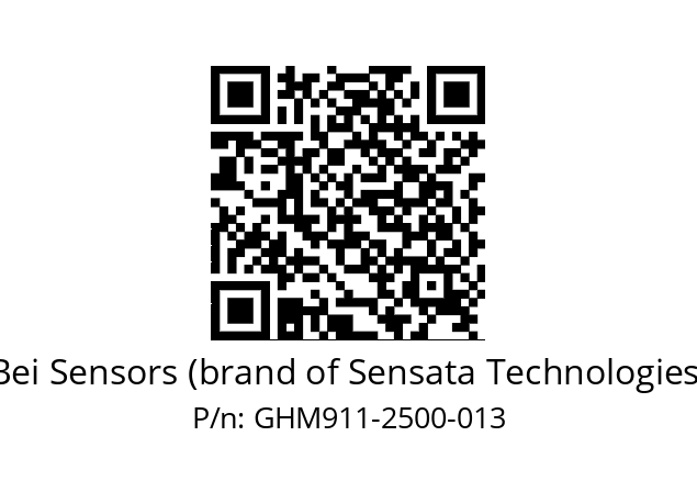  GHM9_11//5G59//02500//GPR020//--07-- Bei Sensors (brand of Sensata Technologies) GHM911-2500-013