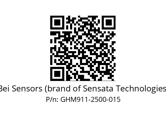  GHM9_11//5G59//02500//GTR//C007-- Bei Sensors (brand of Sensata Technologies) GHM911-2500-015