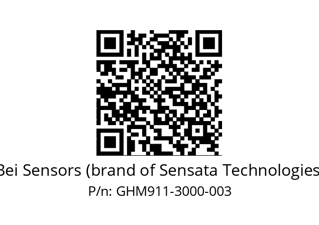  GHM9_11//5G59//03000//GBR//--07-- Bei Sensors (brand of Sensata Technologies) GHM911-3000-003