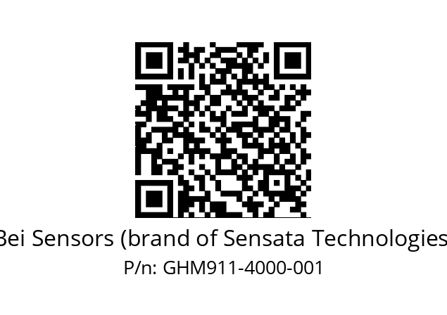  GHM9_11//5G59//04000//G6R//--07-- Bei Sensors (brand of Sensata Technologies) GHM911-4000-001