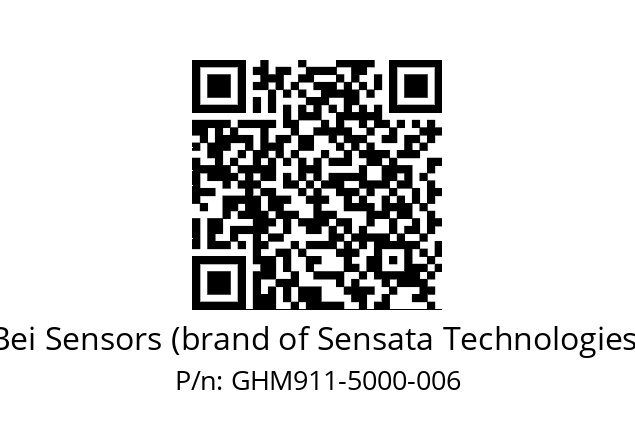  GHM9_11//5G59//05000//G5R//--07-- Bei Sensors (brand of Sensata Technologies) GHM911-5000-006