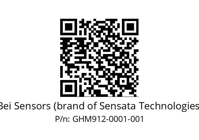  GHM9_12//5G5N//00001//G3A020// Bei Sensors (brand of Sensata Technologies) GHM912-0001-001