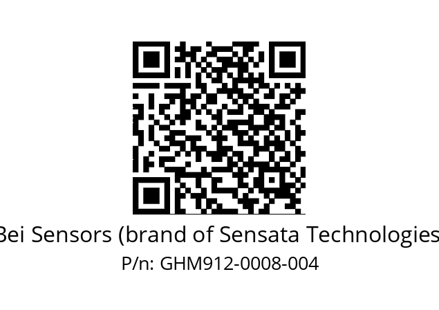  GHM9_12//5GT9//00008//G3A020// Bei Sensors (brand of Sensata Technologies) GHM912-0008-004