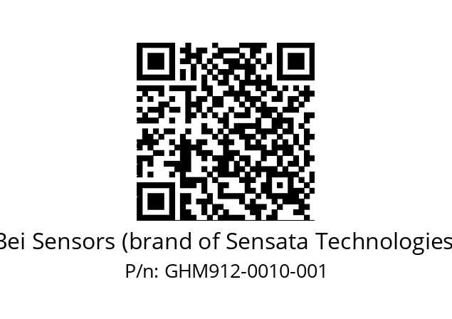  GHM9_12//3G39//00010//G6R// Bei Sensors (brand of Sensata Technologies) GHM912-0010-001