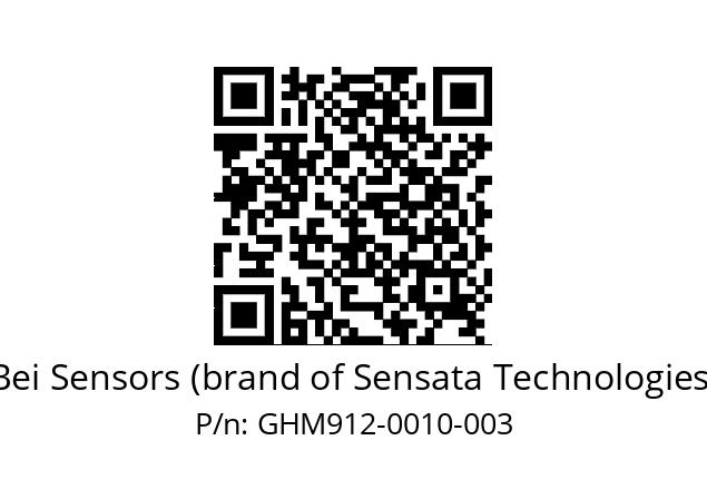  GHM9_12//5G59//00010//G6R// Bei Sensors (brand of Sensata Technologies) GHM912-0010-003