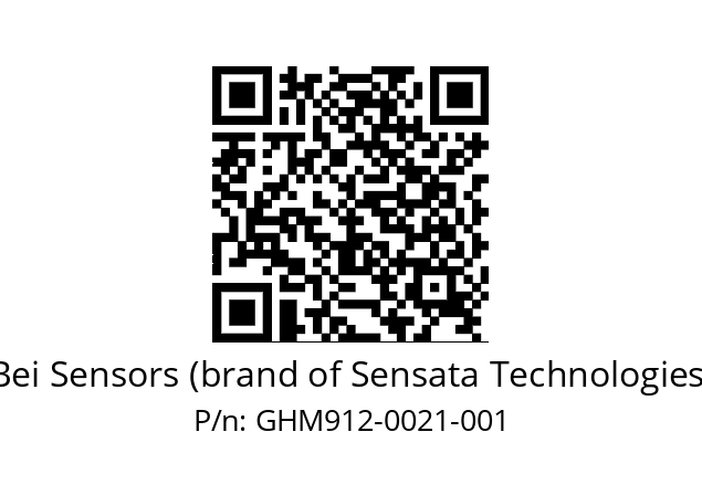  GHM9_12//5GT9//00021//G3R300// Bei Sensors (brand of Sensata Technologies) GHM912-0021-001