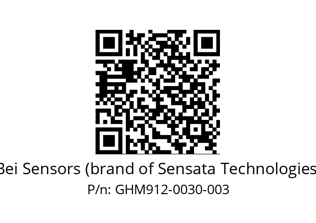  GHM9_12//5GT9//00030//G6R// Bei Sensors (brand of Sensata Technologies) GHM912-0030-003