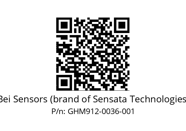  GHM9_12//5G5A//00036//GBR// Bei Sensors (brand of Sensata Technologies) GHM912-0036-001