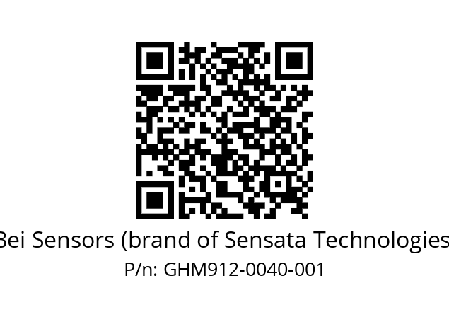  GHM9_12//5G59//00040//G6R// Bei Sensors (brand of Sensata Technologies) GHM912-0040-001