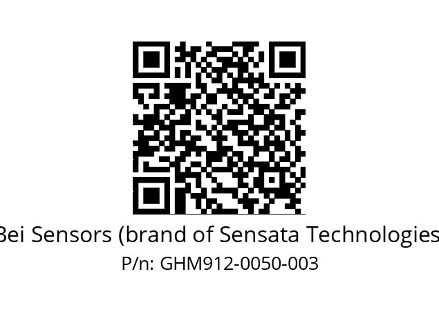  GHM9_12//5G59//00050//G6R// Bei Sensors (brand of Sensata Technologies) GHM912-0050-003