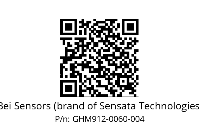  GHM9_12//5G57//00060//G6R// Bei Sensors (brand of Sensata Technologies) GHM912-0060-004