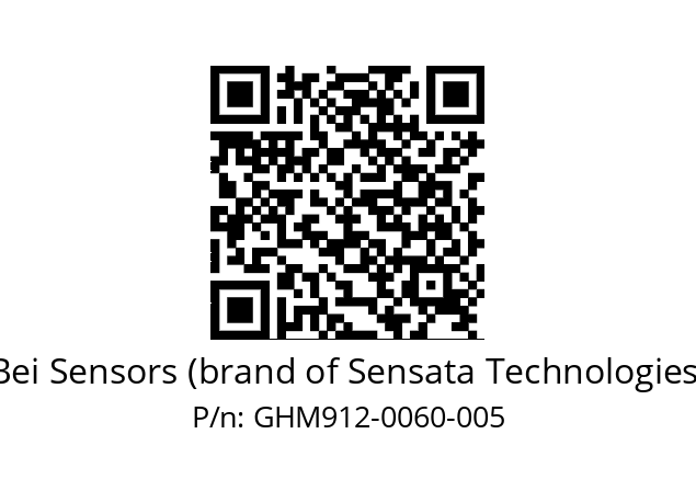  GHM9_12//5G59//00060//G6R// Bei Sensors (brand of Sensata Technologies) GHM912-0060-005