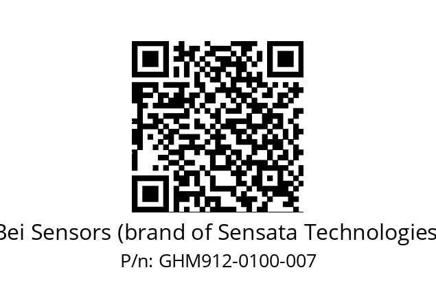  GHM9_12//2G29//00100//G8R// Bei Sensors (brand of Sensata Technologies) GHM912-0100-007