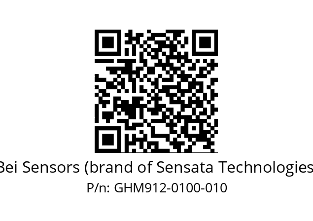  GHM9_12//5G57//00100//G3R020// Bei Sensors (brand of Sensata Technologies) GHM912-0100-010