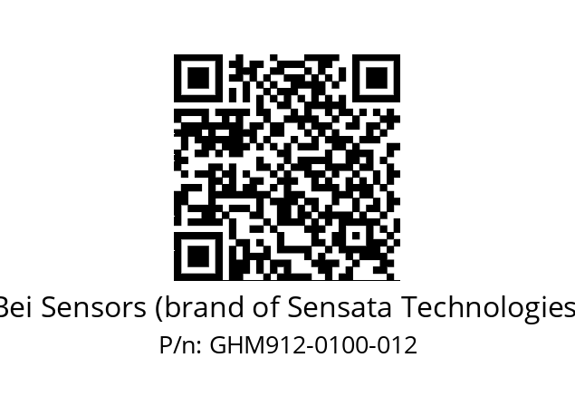  GHM9_12//5G59//00100//G3R150// Bei Sensors (brand of Sensata Technologies) GHM912-0100-012