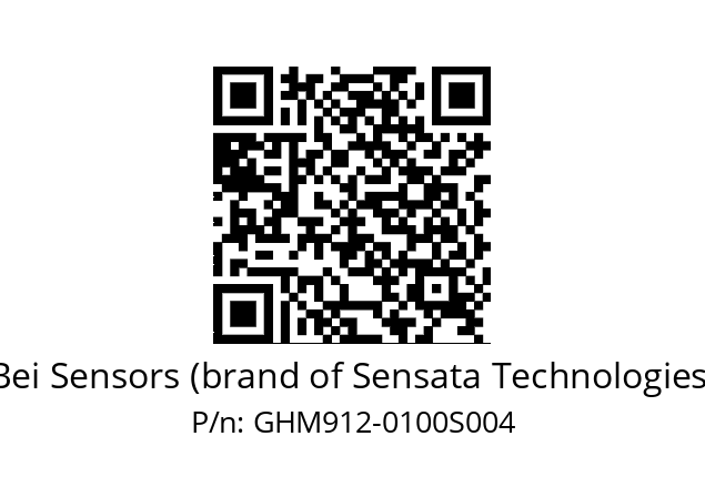  GHM9S12/0U/5GT9/07/00100//G6R// Bei Sensors (brand of Sensata Technologies) GHM912-0100S004