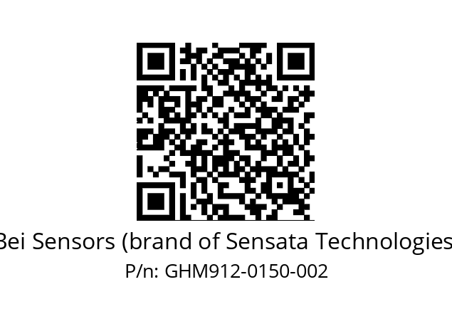  GHM9_12//5G55//00150//G6R// Bei Sensors (brand of Sensata Technologies) GHM912-0150-002