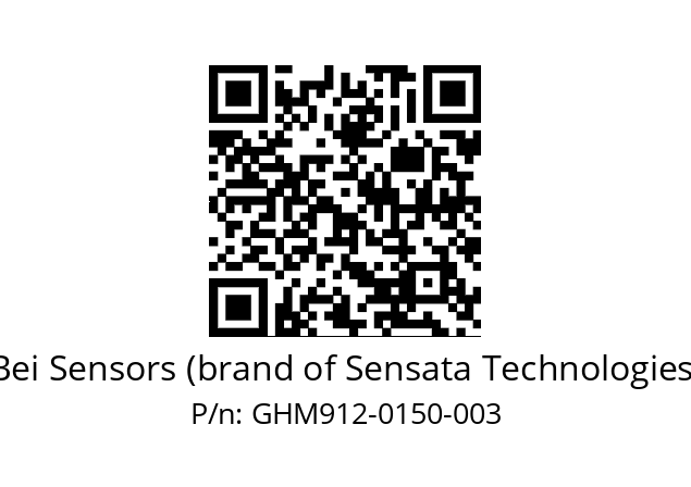  GHM9_12//5G59//00150//G6R// Bei Sensors (brand of Sensata Technologies) GHM912-0150-003