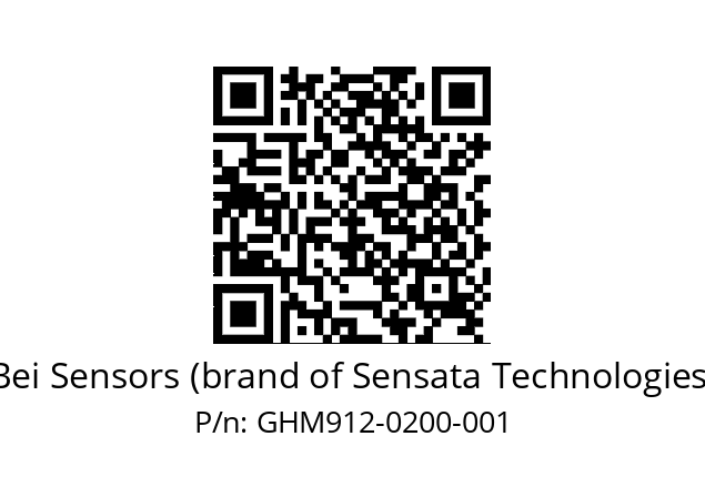  GHM9_12//5G59//00200//G3A020// Bei Sensors (brand of Sensata Technologies) GHM912-0200-001