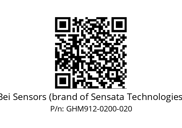  GHM9_12//5G59//00200//GBR// Bei Sensors (brand of Sensata Technologies) GHM912-0200-020