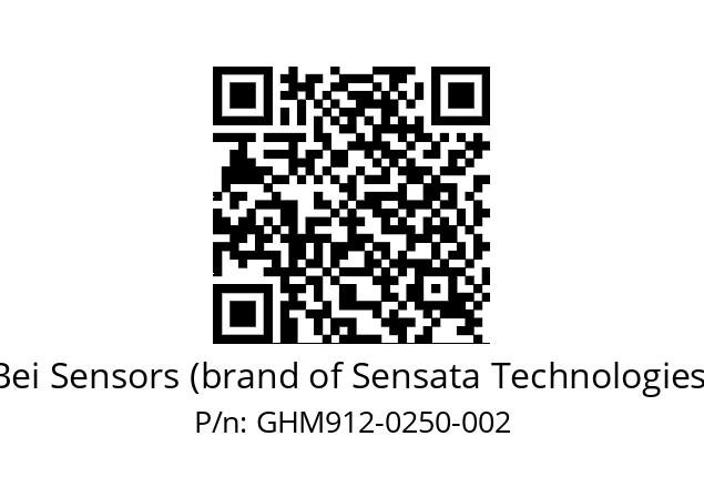  GHM9_12//5G59//00250//G6R// Bei Sensors (brand of Sensata Technologies) GHM912-0250-002