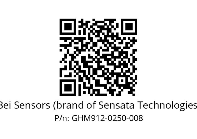  GHM9_12//3G39//00250//G6R// Bei Sensors (brand of Sensata Technologies) GHM912-0250-008