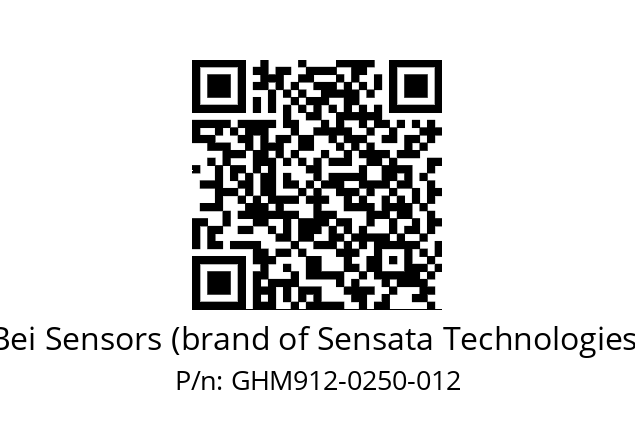  GHM9_12//5G5I//00250//G1A// Bei Sensors (brand of Sensata Technologies) GHM912-0250-012