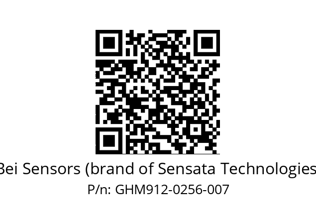  GHM9_12//5G59//00256//G6R// Bei Sensors (brand of Sensata Technologies) GHM912-0256-007