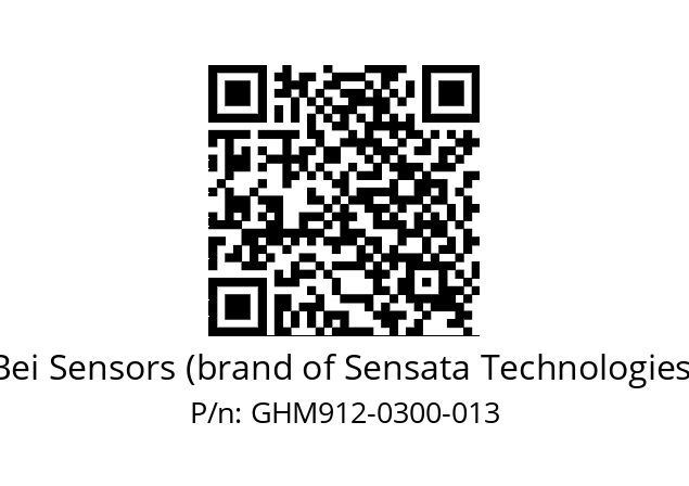  GHM9_12//5G29//00300//G6R// Bei Sensors (brand of Sensata Technologies) GHM912-0300-013