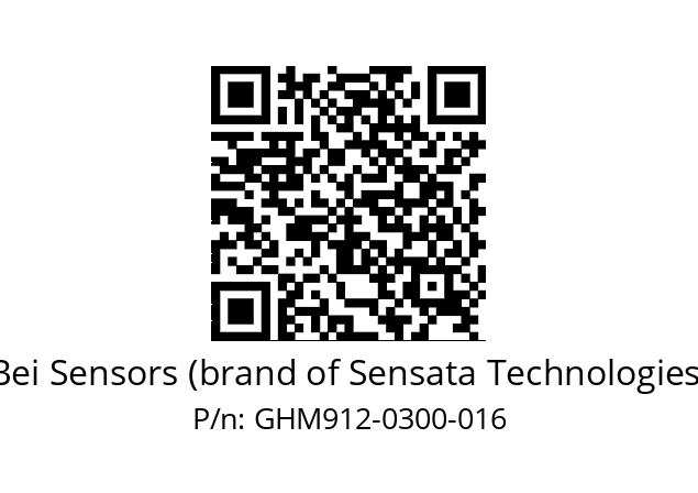  GHM9_12//5GT9//00300//G3R040// Bei Sensors (brand of Sensata Technologies) GHM912-0300-016