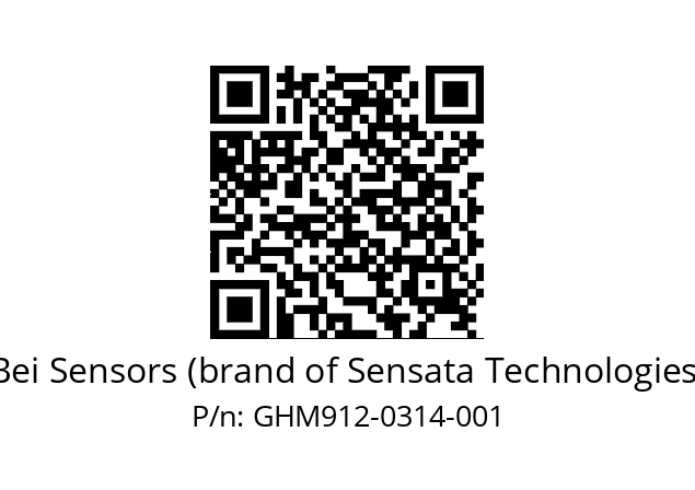  GHM9_12//3G37//00314//G3R020// Bei Sensors (brand of Sensata Technologies) GHM912-0314-001