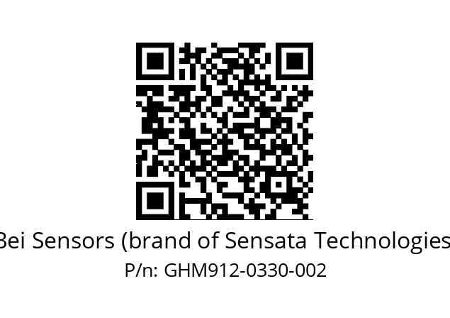  GHM9_12//3G3A//00330//G6R// Bei Sensors (brand of Sensata Technologies) GHM912-0330-002