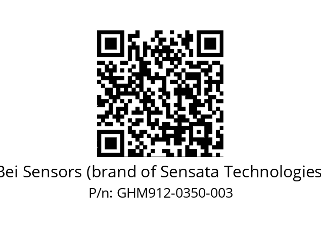  GHM9_12//5G59//00350//G6R// Bei Sensors (brand of Sensata Technologies) GHM912-0350-003