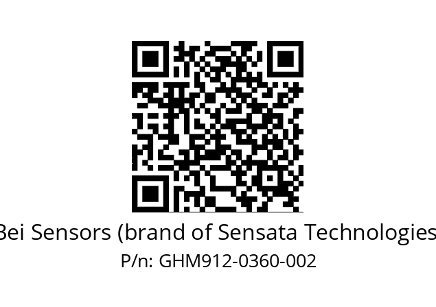  GHM9_12//5G59//00360//G6R// Bei Sensors (brand of Sensata Technologies) GHM912-0360-002