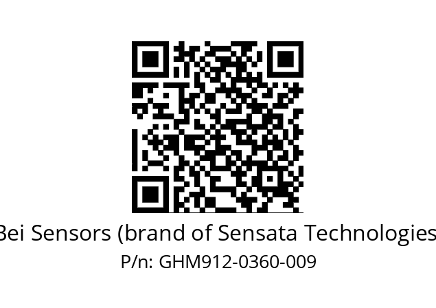  GHM9_12//2G29//00360//G8R// Bei Sensors (brand of Sensata Technologies) GHM912-0360-009