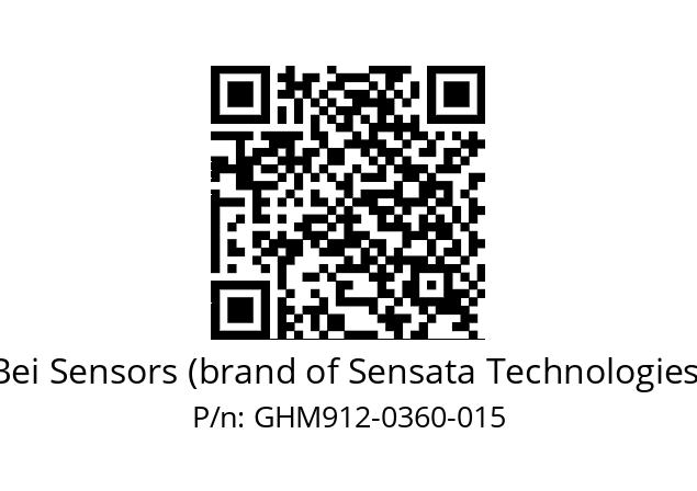  GHM9_12//5G59//00360//G3A020// Bei Sensors (brand of Sensata Technologies) GHM912-0360-015