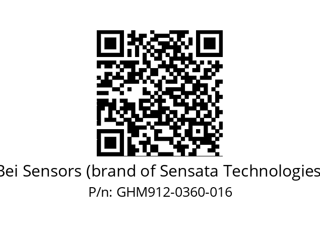  GHM9_12//5G59//00360//G6A// Bei Sensors (brand of Sensata Technologies) GHM912-0360-016