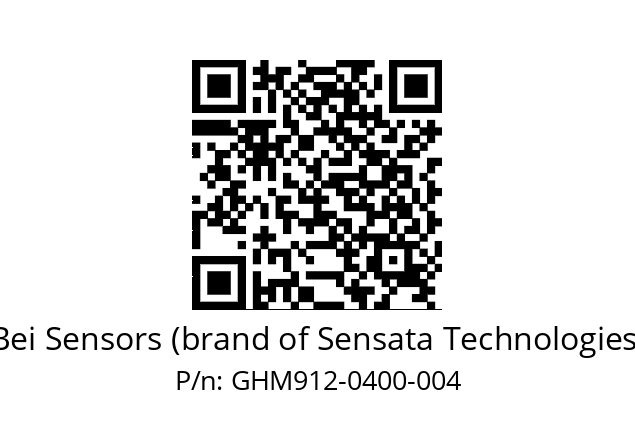  GHM9_12//3G39//00400//G6R// Bei Sensors (brand of Sensata Technologies) GHM912-0400-004