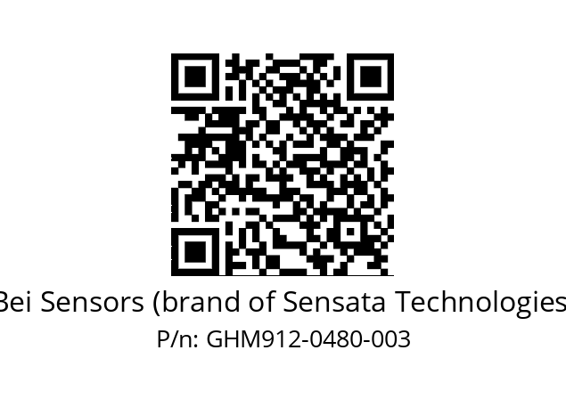  GHM9_12//5GT9//00480//G6R// Bei Sensors (brand of Sensata Technologies) GHM912-0480-003