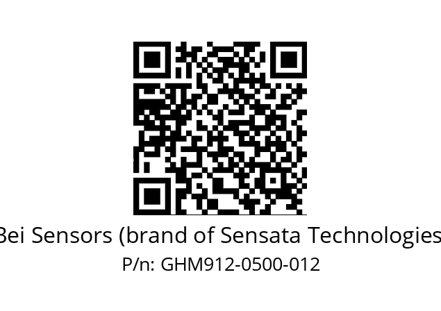  GHM9_12//5G5I//00500//G1A// Bei Sensors (brand of Sensata Technologies) GHM912-0500-012