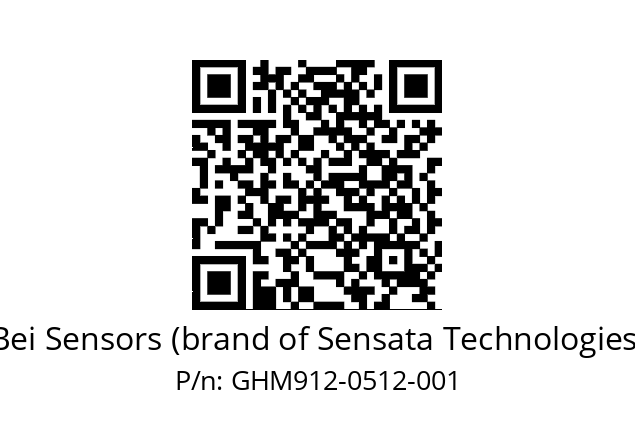  GHM9_12//5G59//00512//G3R020// Bei Sensors (brand of Sensata Technologies) GHM912-0512-001