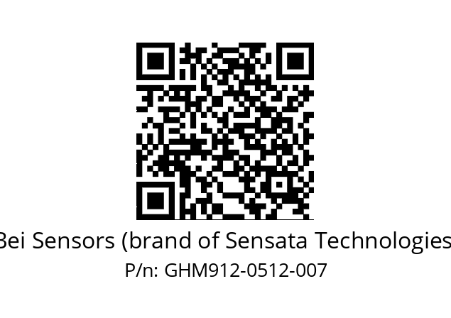  GHM9_12//5G5A//00512//G3R020// Bei Sensors (brand of Sensata Technologies) GHM912-0512-007