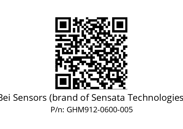  GHM9_12//5G57//00600//G3R020// Bei Sensors (brand of Sensata Technologies) GHM912-0600-005