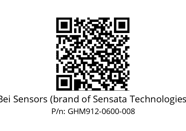  GHM9_12//3G39//00600//G6A// Bei Sensors (brand of Sensata Technologies) GHM912-0600-008